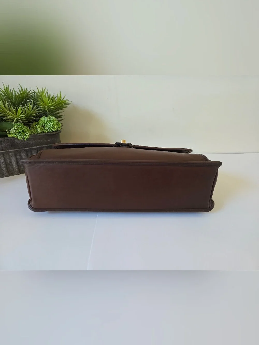 Vintage Coach Beekman Mahagony Briefcase Messenger Laptop Bag USA 1997